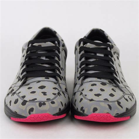 Gucci Reflex Leopard Print Sneakers 